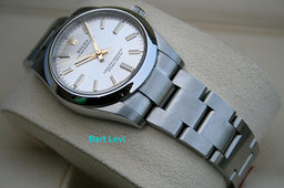 ROLEX 124200 OYSTER PERPETUAL WATCH 34MM SILVER MARKER