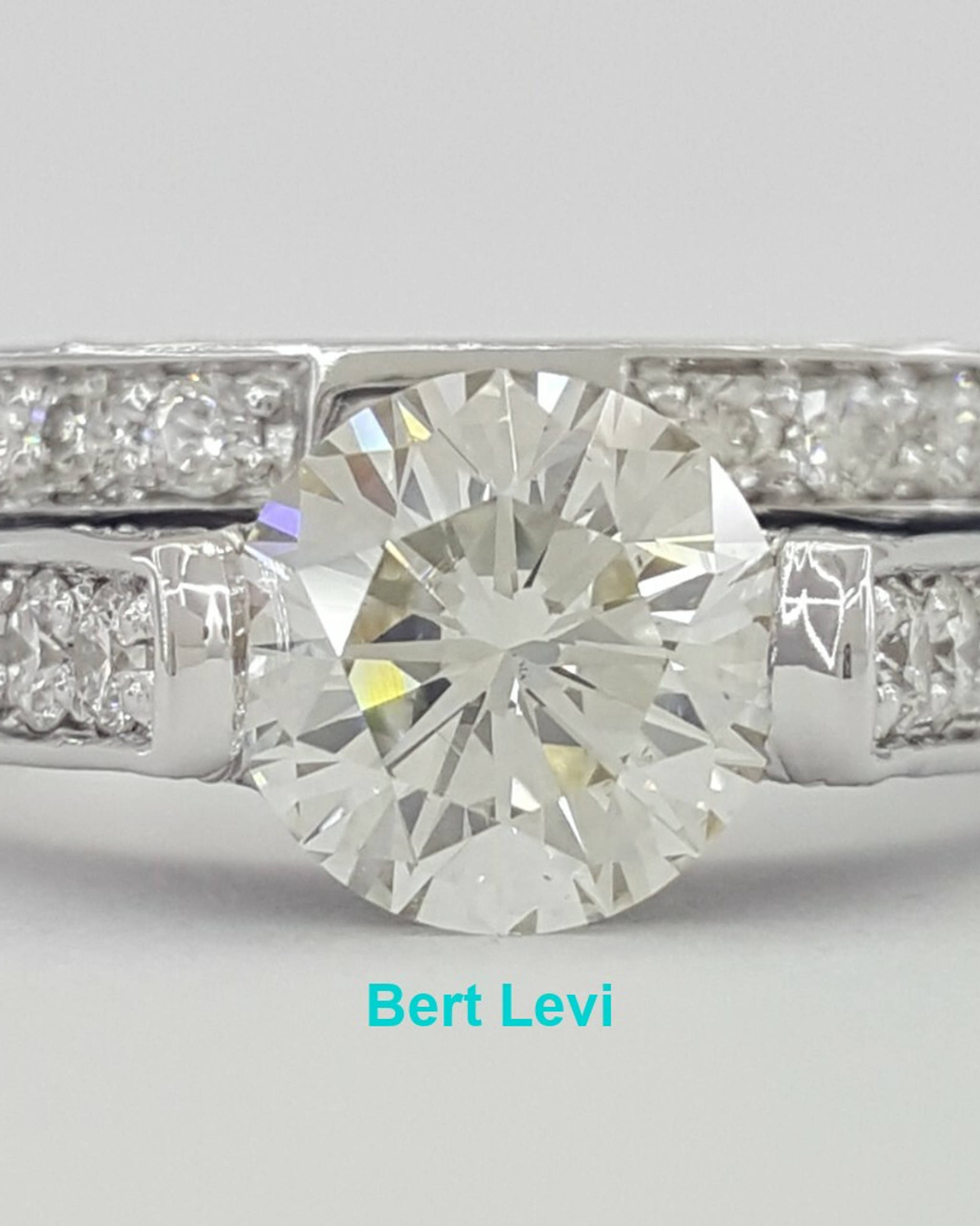 Hearts & Arrows Round Cut Diamond Engagement Wedding Ring Set 2.35 ct Rtl $13.5k