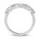 Thumbnail: Ladies 14KT White Gold Platinum Diamond Wedding Band WB1488