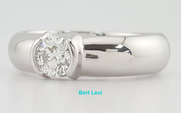 Tiffany & Co Etoile Round Diamond Solitaire Plat Engagement Ring 0.51 ct $6.7k
