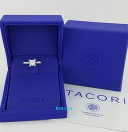 Tacori Simply Princess Cut Diamond Engagement Ring Platinum 0.8 ct GIA Rt $7,150