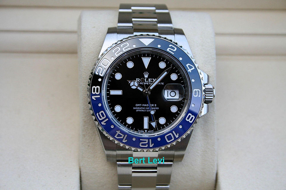 Thumbnail: ROLEX BATMAN WATCH REF 126710BLNR GMT OYSTER BAND