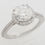 Thumbnail: Ritani 1RZ3702 French-Set Semi-Mount Halo Engagement Ring Platinum Rt $3,650