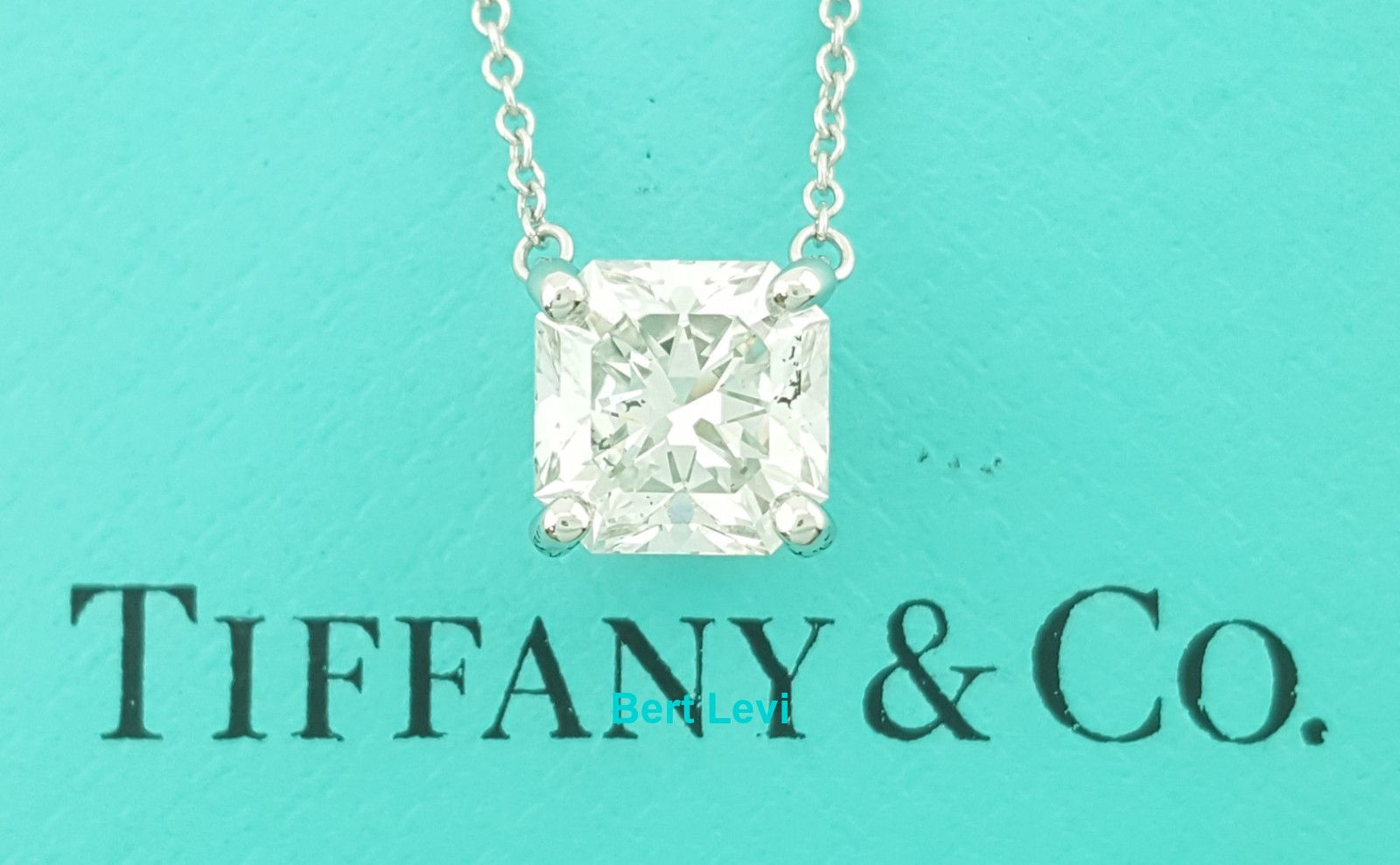 Tiffany & Co Lucida Diamond Solitaire Necklace 2.14 ct Platinum 16" Retail $62K