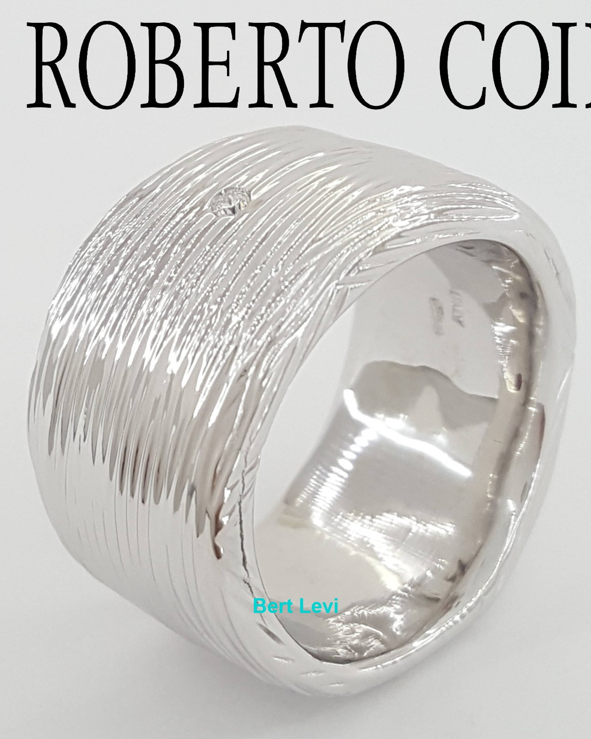 Roberto Coin Elefantino Elephant Ring 18k White Gold 15.2 Grams 13 mm