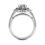 Thumbnail: Ladies 14KT White Gold Platinum Fancy Engagement Ring ENR9585