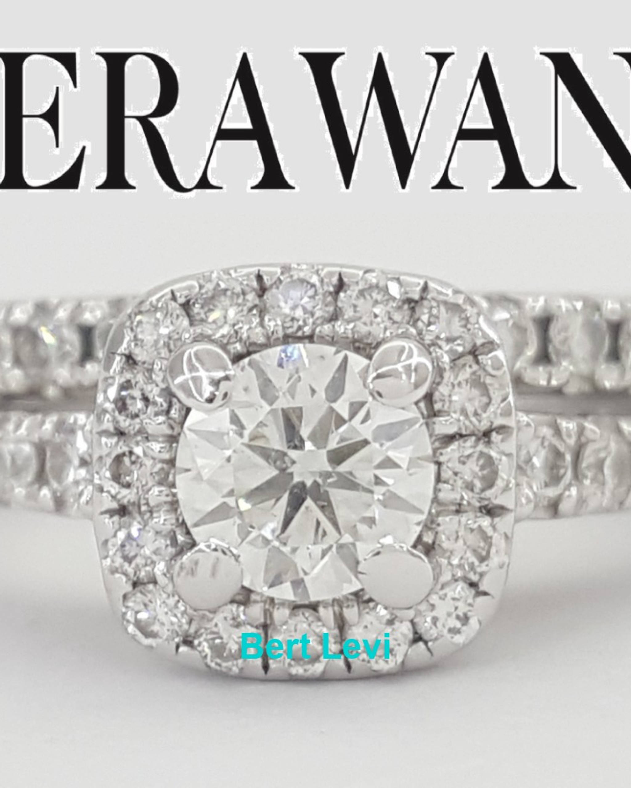 Vera Wang Love 1 ct Round Diamond Halo Engagement Ring Set 14k White Gold $3339