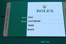 ROLEX 116710BLNR GMT MASTER II WATCH BATMAN