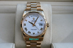 ROLEX 118238 DAY DATE WATCH 36MM PRESIDENT 18K YELLOW GOLD