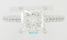 Tiffany & Co Novo Princess Cut Diamond Engagement Ring 1.7 ct Plat Retail $32.3K