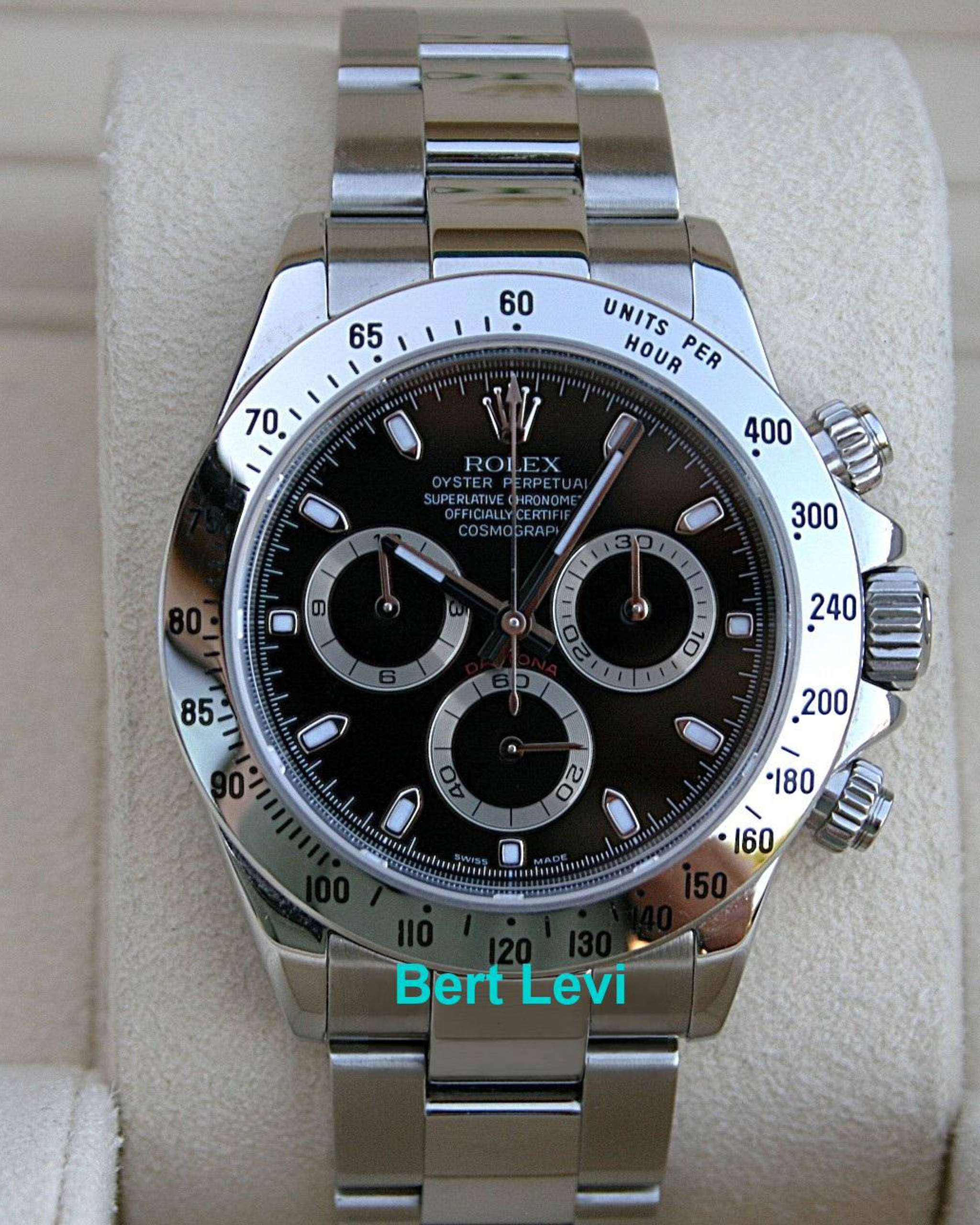 ROLEX 116520 DAYTONA COSMOGRAPH WATCH BLACK DIAL