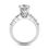 Thumbnail: Ladies 14KT White Gold Platinum Fancy Engagement Ring ENR8210
