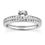Thumbnail: Ladies 14KT White Gold Platinum Round Diamond Tailored Engagement Set ENS3069-A