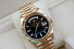 ROLEX 228238 DAY-DATE WATCH ONYX DIAMOND DIAL