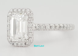 Tiffany & Co Soleste Emerald Cut Halo Diamond Engagement Ring 1.4 ct Rtl $38k