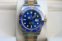 ROLEX 126613 SUBMARINER WATCH 18K/SS 41MM BLUE