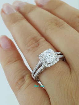 Verragio Venetian 5007CU 18K White Gold Halo Semi-Mount Engagement Ring 0.40 ct