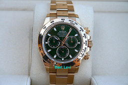 ROLEX 116508 DAYTONA WATCH 18K GOLD JOHN MAYER GREEN DIAL