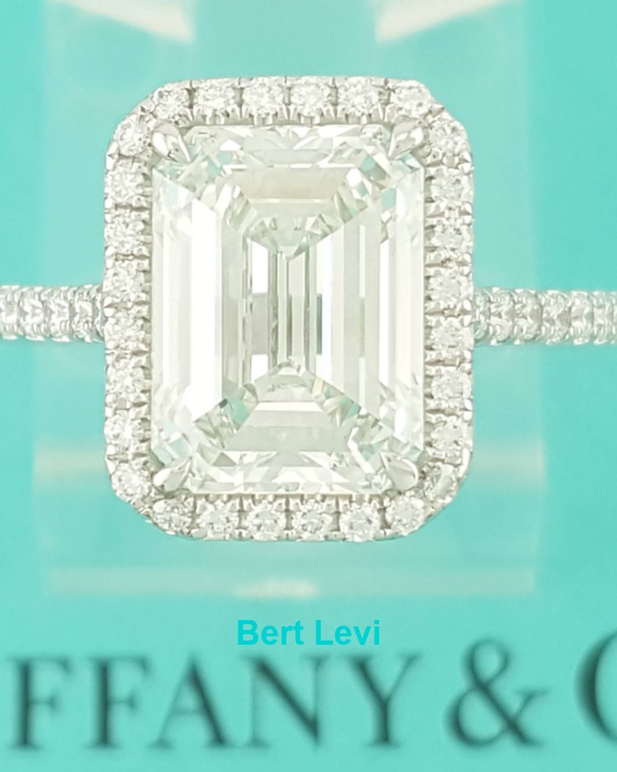 Tiffany & Co Soleste Emerald Cut Halo Diamond Engagement Ring 3 ct Retail $74k
