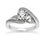 Thumbnail: Ladies 14KT White Gold Platinum Antique Engagement Ring ENR9539-1