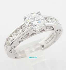 Tacori Semi-Mount Diamond 67298 Engagement Ring 0.82 ct 18k White Gold $6,700