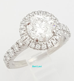 Cartier Destinee Round Diamond Engagement Ring 1.54 ct Platinum Retail $35K