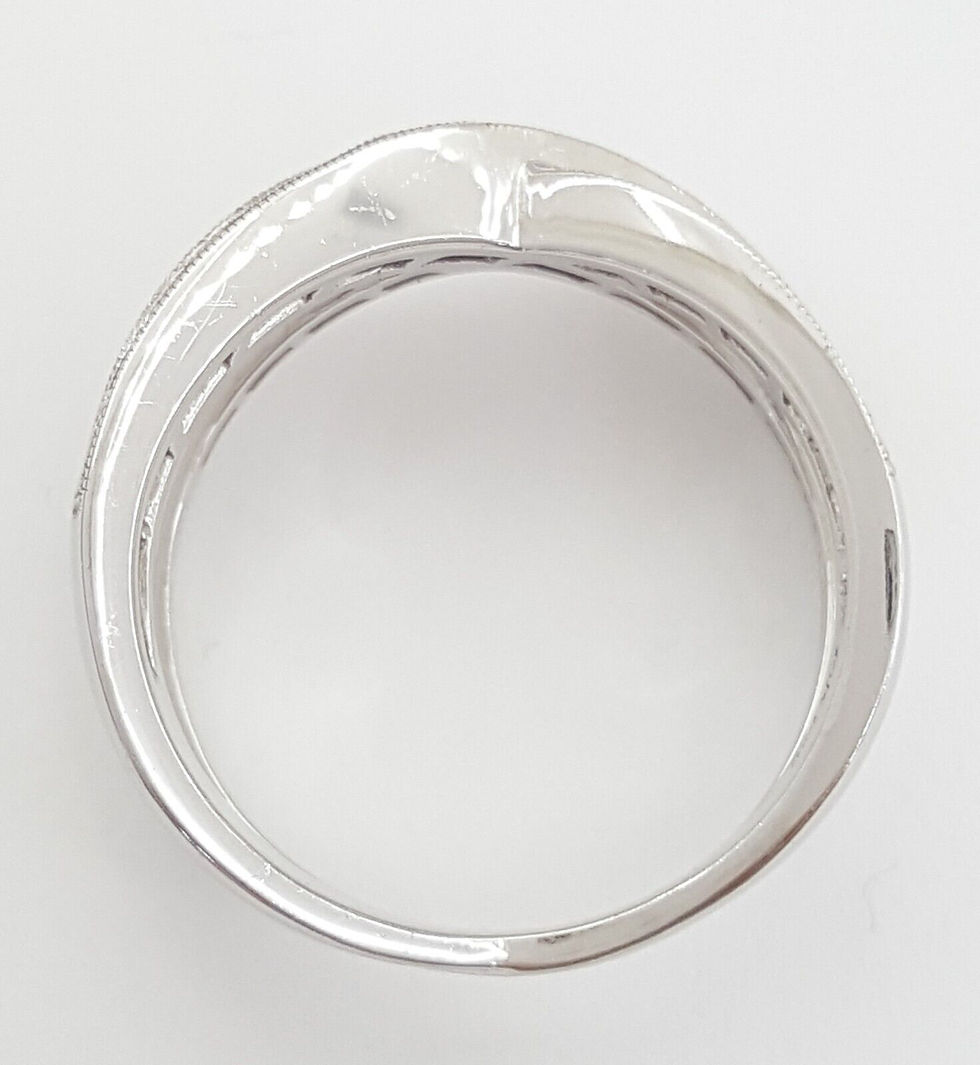 Thumbnail: Natural Rainbow Sapphire & Diamond Crossover Ring 14k Gold 1.61 ctw Rtl $3,028
