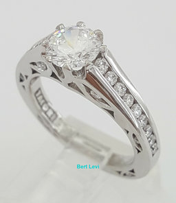 TACORI 18K Gold Neotare 280065 Semi-Mount Engagement Ring 0.48 ct Retail $5,600