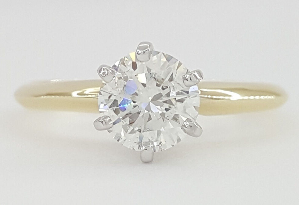 Natural Round Diamond Solitaire Engagement Ring 0.8 ct 14K Gold GIA Rtl $4,100