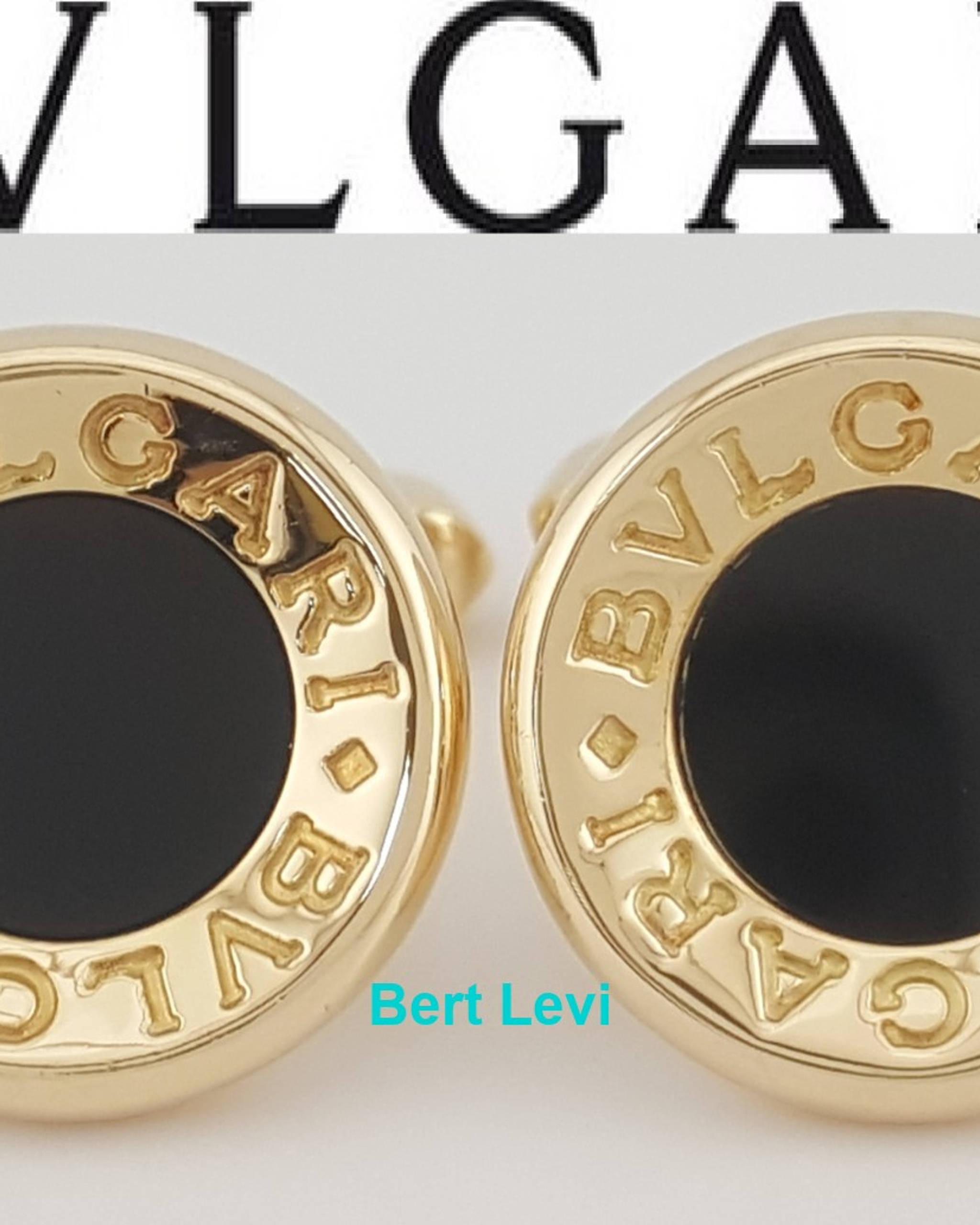 Bvlgari Bulgari 18k Yellow Gold Cufflinks 19 Grams 17mm