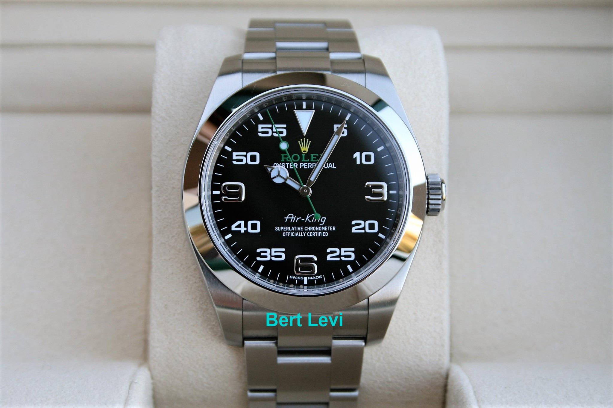 ROLEX 116900 AIRKING WATCH GREEN HAND 40MM
