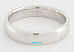 Platinum Comfort Fit Wedding Band Ring 4 mm 6.7 grams Size 6.5