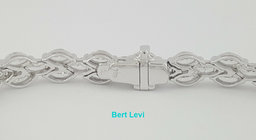 Marquise Cut Diamond Line Tennis Bracelet 7" 12 ct 18K White Gold  Rtl $36K