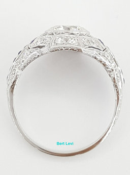 Vintage Art Deco Old European Diamond Engagement Ring 2.63 ct Platinum Rtl $35K