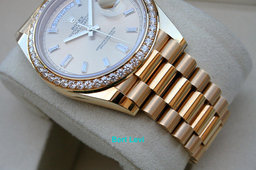 ROLEX 228348 DAY-DATE 40MM WATCH DIAMOND DIAL DIAMOND BEZEL