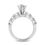 Thumbnail: Ladies 14KT White Gold Platinum Fancy Engagement Ring ENR7017