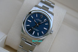 ROLEX 124200 OYSTER PERPETUAL WATCH 34MM BLUE MARKER