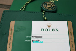 ROLEX 116900 AIRKING GREEN HAND 40MM WATCH