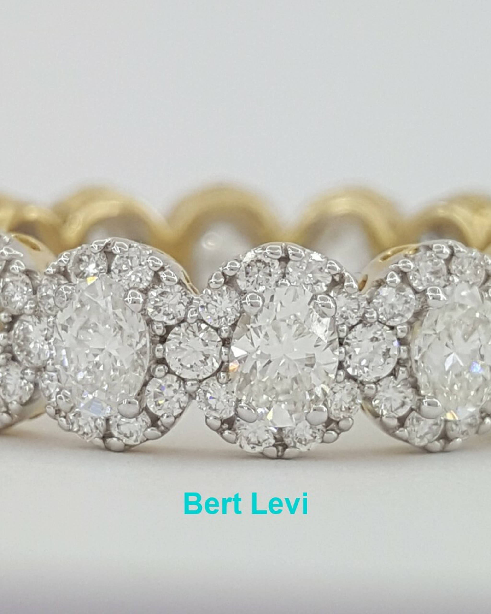 Oval Diamond Halo Full Circle Eternity Wedding Anniversary Band Ring 3.2 ct 14k