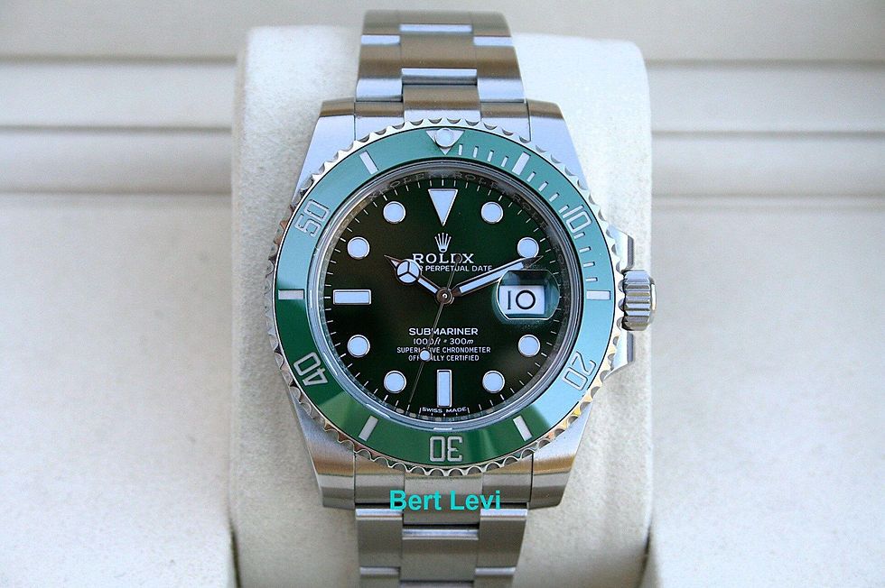Thumbnail: ROLEX 116610LV GREEN SUBMARINER WATCH HULK