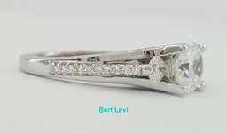 Simply TACORI 2633RD65 18k 3-Stone Semi-Mount Engagement Ring 0.50ct Rtl $4,580