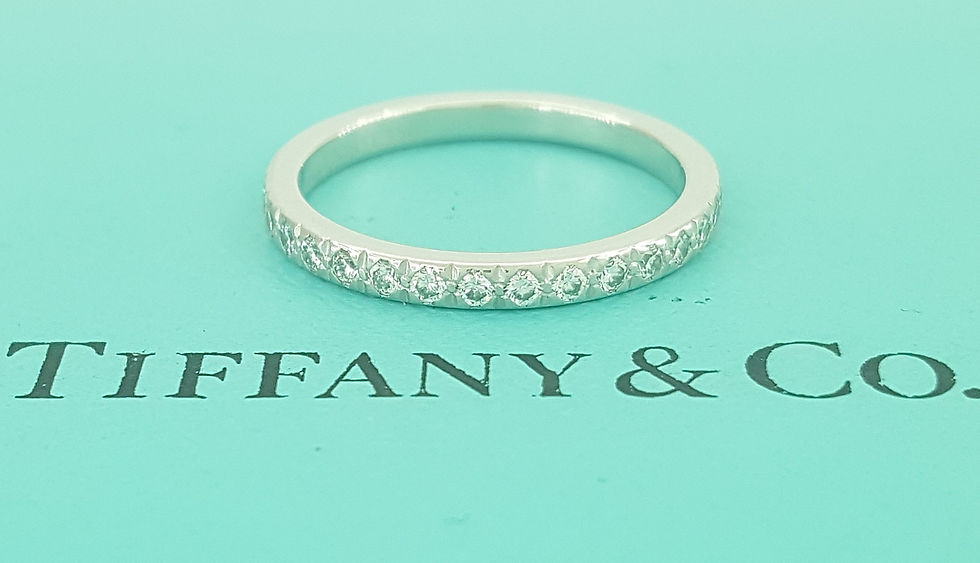 Tiffany & Co Novo Full Circle Eternity Diamond Band Ring 0.35 ct Platinum $4.6K