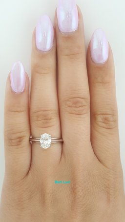 Tiffany & Co Oval Diamond Solitaire Platinum Engagement Ring 1 ct Rtl $14K