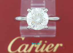 Cartier Solitaire 1895 Round Diamond Engagement Ring 1.71 ct Platinum Rtl $50K