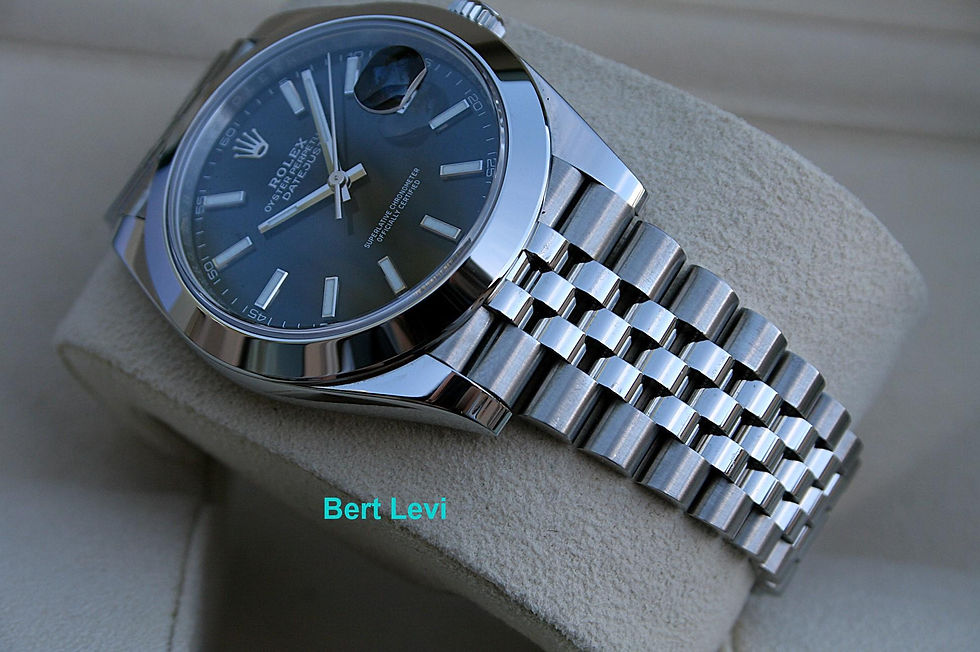 Thumbnail: ROLEX 126300 DATEJUST 41MM BLACK STICK DIAL JUBILEE