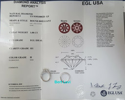Hearts & Arrows Round Cut Diamond Engagement Wedding Ring Set 2.35 ct Rtl $13.5k