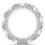 Thumbnail: Ladies 14KT White Gold Platinum Eternity Wedding Band EWB567-4x2-MQ-6½