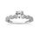 Thumbnail: Ladies 14KT White Gold Platinum Round Diamond Engagement Sets ENS3030-A