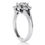 Thumbnail: Ladies 14KT White Gold Platinum Round Diamond Halo Engagement Ring ENR9480-1