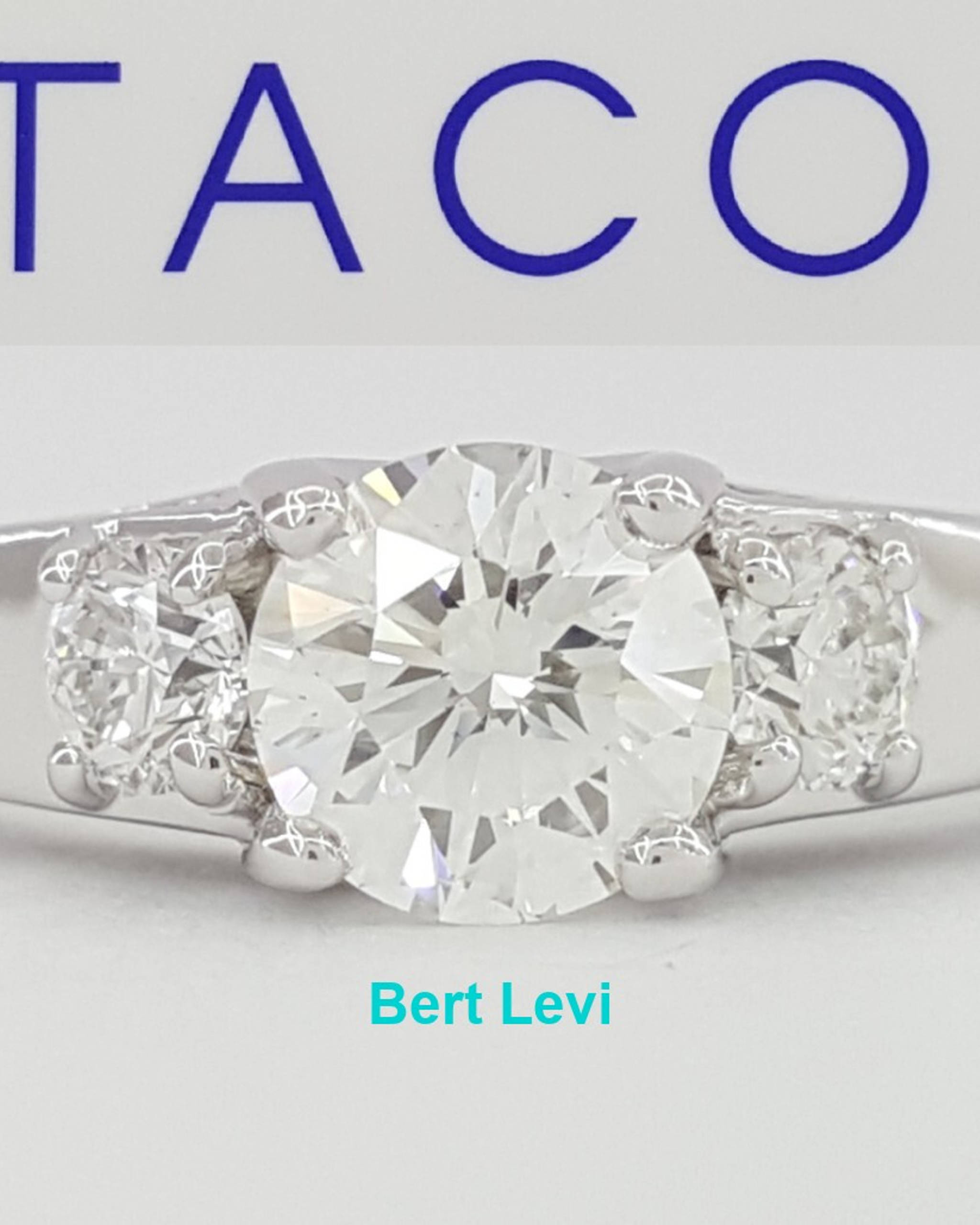 Tacori Neotare 280155 Round Diamond Engagement Ring 0.94 ct 18kt WG Rtl $7.3K